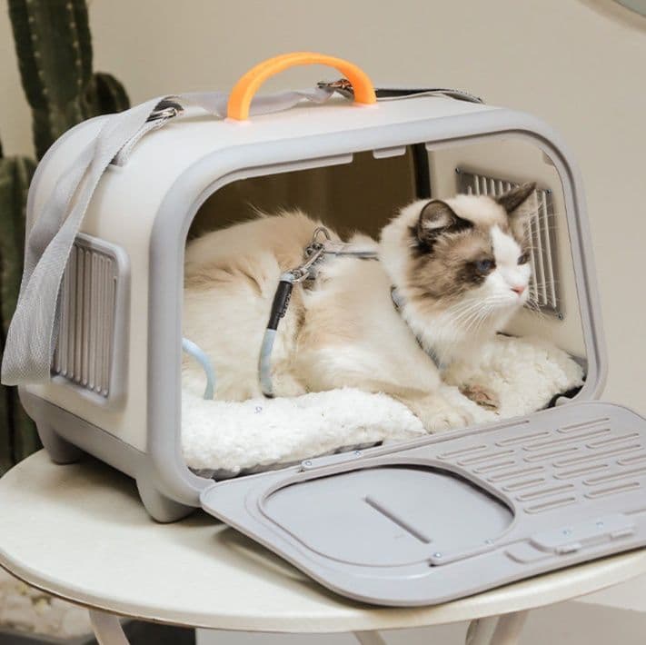 猫キャリーバッグ 広々快適ゆとり空間猫用キャリーバッグ通院専用