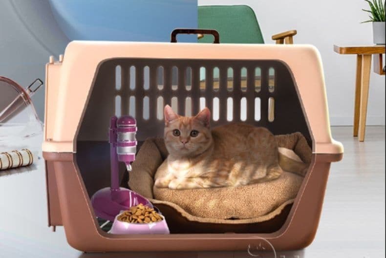 猫キャリーバッグ 航空基準対応通気性抜群猫用ペットキャリーバッグ