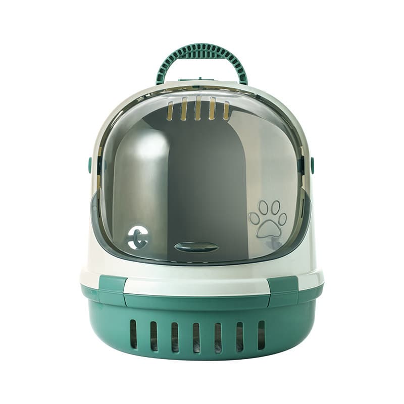 猫キャリーバッグ 透明宇宙船型通気性抜群猫用背負いキャリー