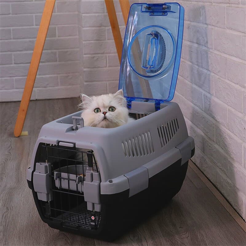 猫キャリーバッグ 航空機対応上部開閉式二層構造猫用キャリーケース